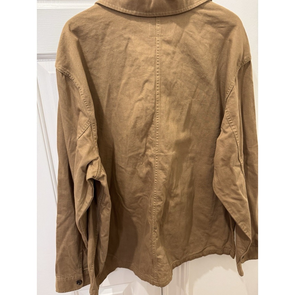 Goodfellow & Co Men's‎ Chore Jacket XXL Brown Canvas Workwear Overshirt NWT - Picture 5 of 6